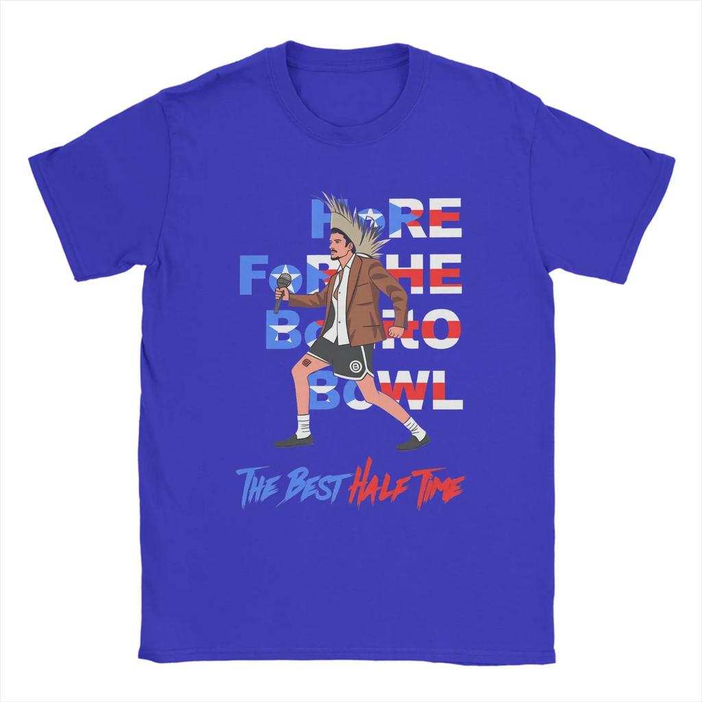 Bad Bunny Puerto Rican Flag Benito Bowl T Shirts Unisexs Pure Cotton Tshirts Crewneck Tees Short Sleeve Clothes Plus Size