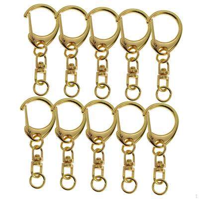 Metal Lobster Clasp Keychain Clip Easy To Use Replacement DIY Swivel Snap Hook