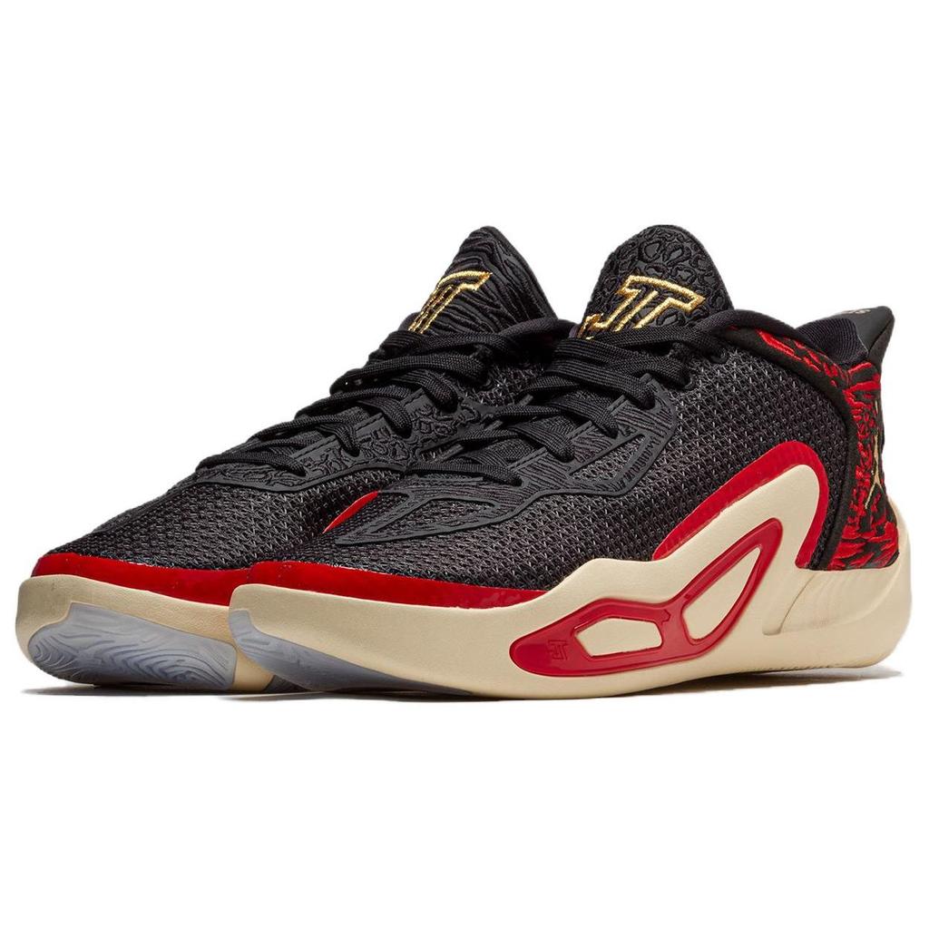 Air Jordan Tatum 1 GS Zoo Kids Sneakers Black Metallic-Gold University-Red FJ4653-001