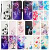 Coloured Drawing Wallet Case for OPPO A6X A6 GT A6I A5X A5 Pro 4G 5G Shockproof Luxury Stand Card Slots Holder Flip Phone Cover