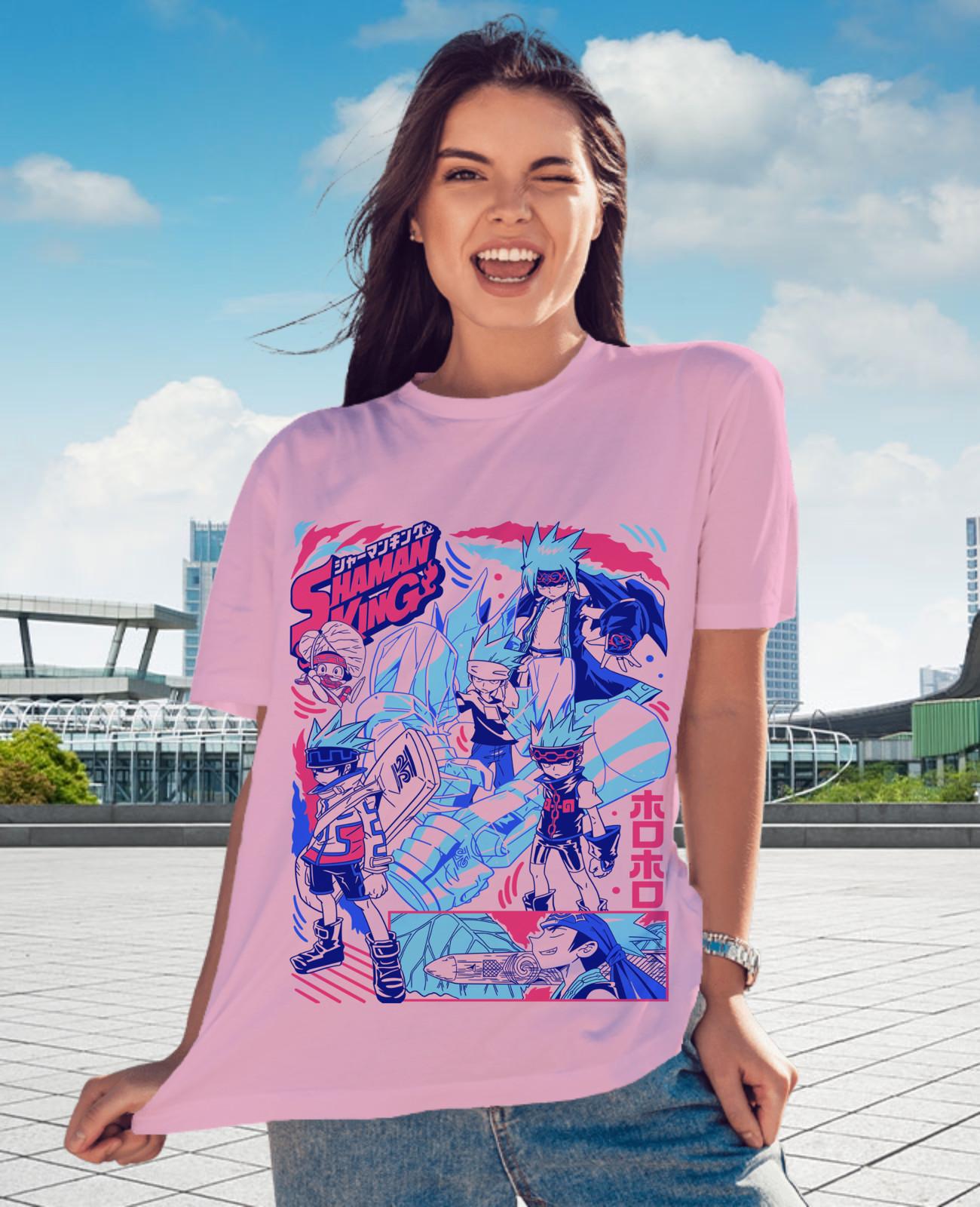Shaman King Horohoro T-Shirt Mens Womens Tees Top Amidamaru Asakura Anime Manga GifT Shirt Mens Womens Tees Top All Size 4XL