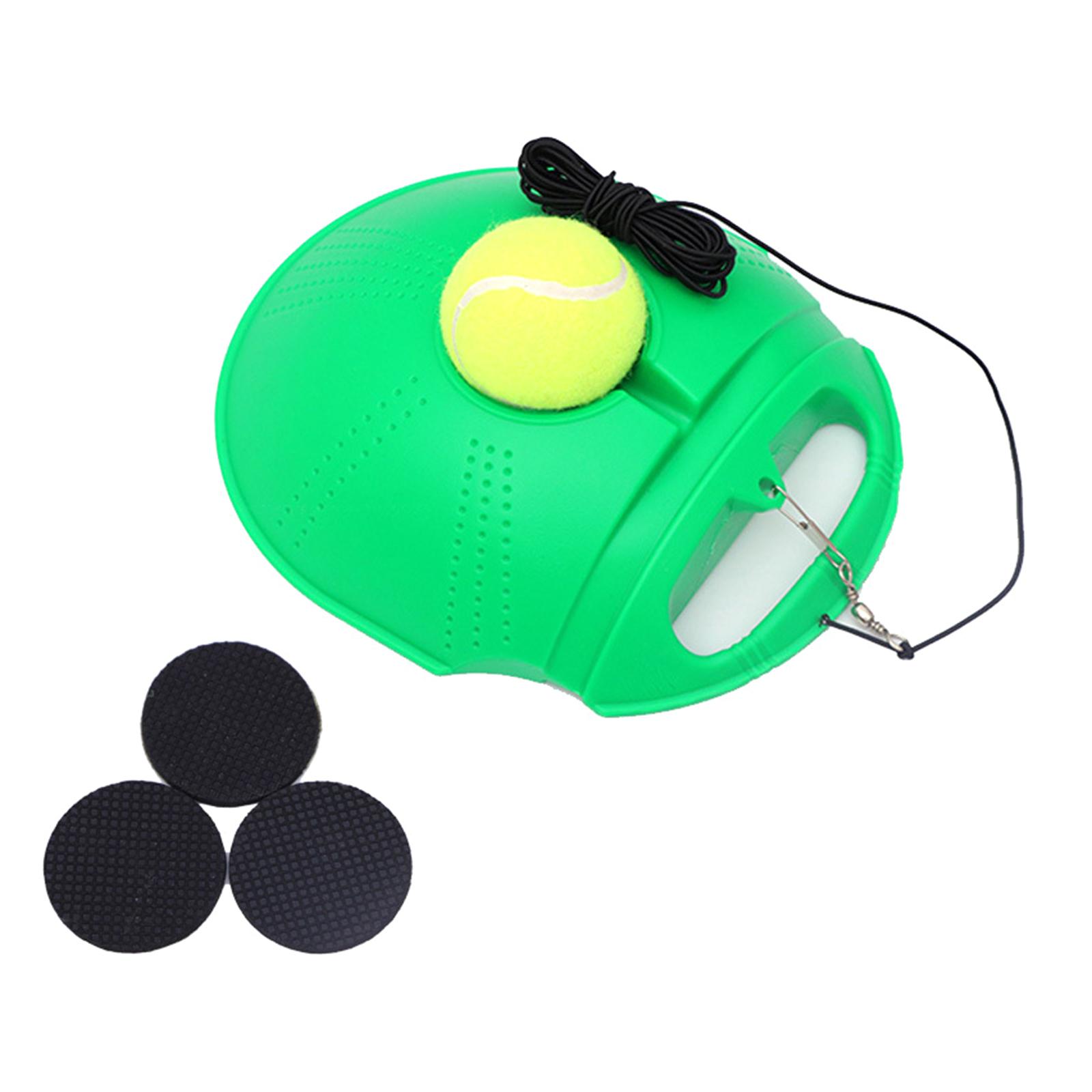 

Tennis Practice Rebounder Tennis Trainer Set with String Solo Tennis Trainer Practice Portable Tennis Practice Equipment зелёный