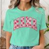 Coquette Strawberry Mama Tshirts Women Cute Mom Life Tops Aesthetic Mother Day Gift for Mommy Short Sleeve Strawberry Tshirts