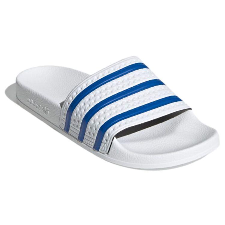 Adidas Originals Adilette Slides Tykk Såle Utendørs Støpt i Ett Stykke Herre Slides Hvit Blå FX5860