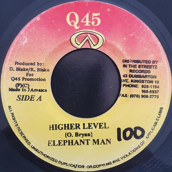 

7inch Record ELEPHANT MAN - Higher Level none Q45 2002 Jamaica Reggae, Ska & Dub Used