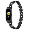 Pro Samsung Galaxy Fit SM-R370 Řemínek k hodinkám s kamínkovou dekorací Slitina Kovový šperkový náramek Náramek
