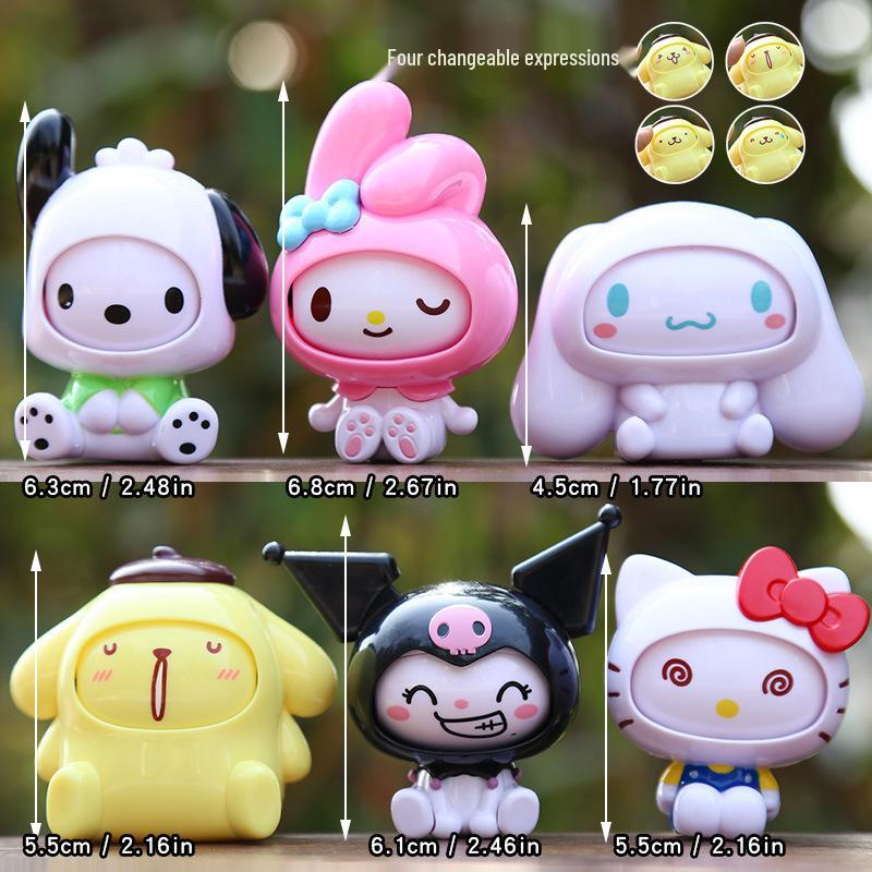 Anime Face-Changing Kitten Doll Series Q Version Blind Box Gift