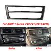 For BMW F20 F21 1 Series Accessories Car Interior Real Carbon Fiber Console Air Conditioning CD AC Panel Cover Trim Car Styling