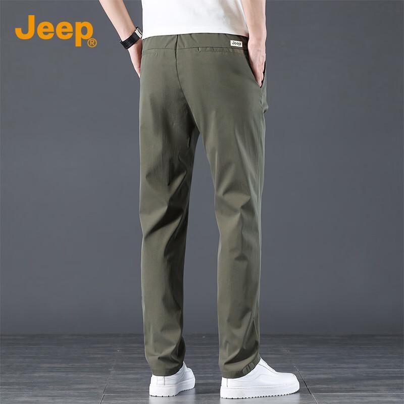 Jeep Men's Ice Silk Straight Leg Summer Casual Pants