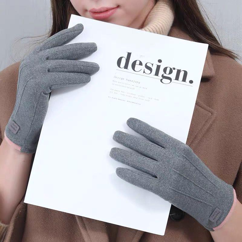 

Теплые сенсорные перчатки для верховой езды - Унисекс, на бархатной подкладке, защита от холода для осени и зимы One Size