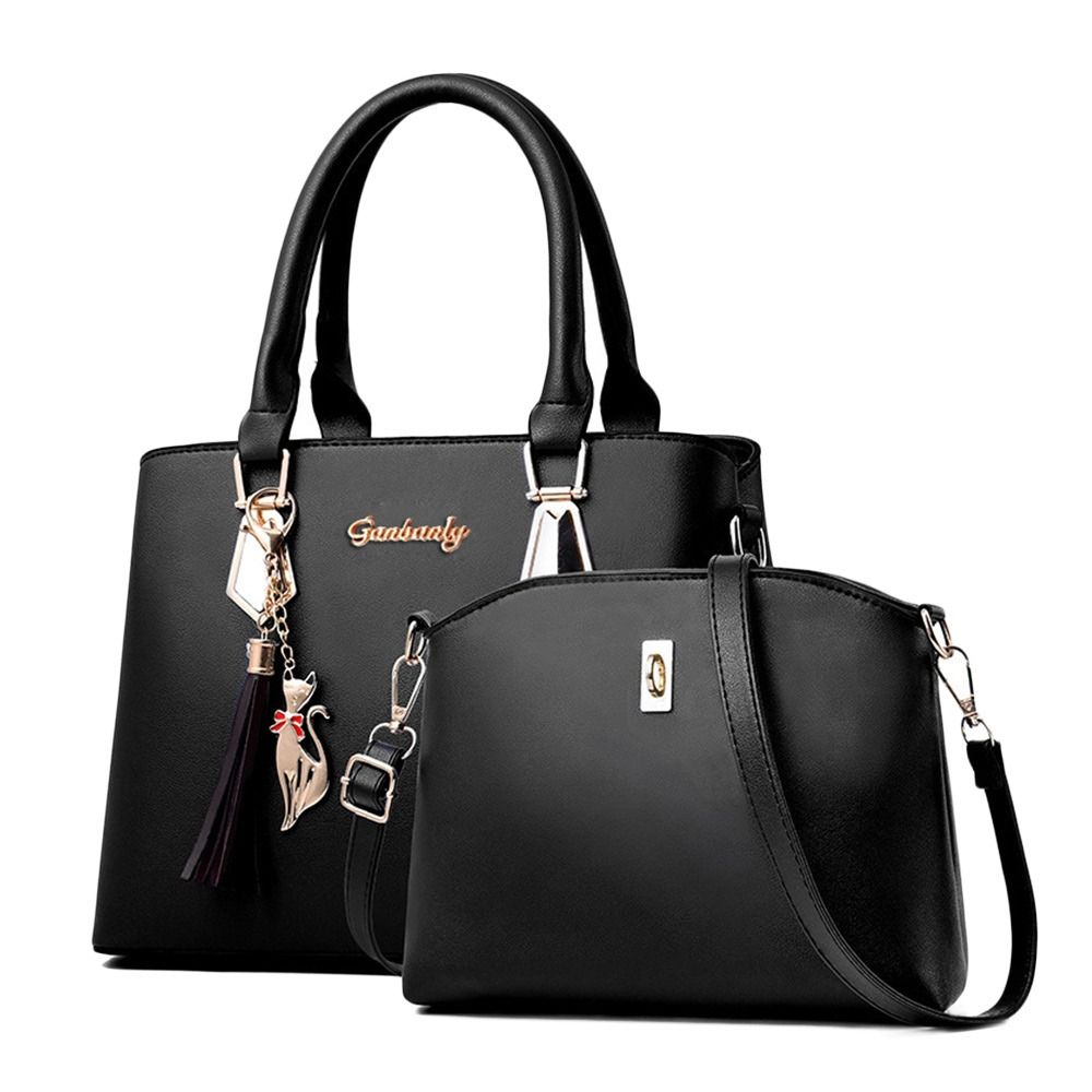 

портативный женский комплект сумок из искусственной кожи, кошельки, модные сумки через плечо для женщин и девочек