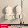 Upgraded Adhesive Mop & Broom Holder (2-Pack)