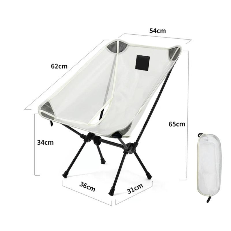 Moon Chair For Camping Fishing With 7075 Aluminum Frame Design Wide Feet Breathable Mesh Outdoor Relaxation