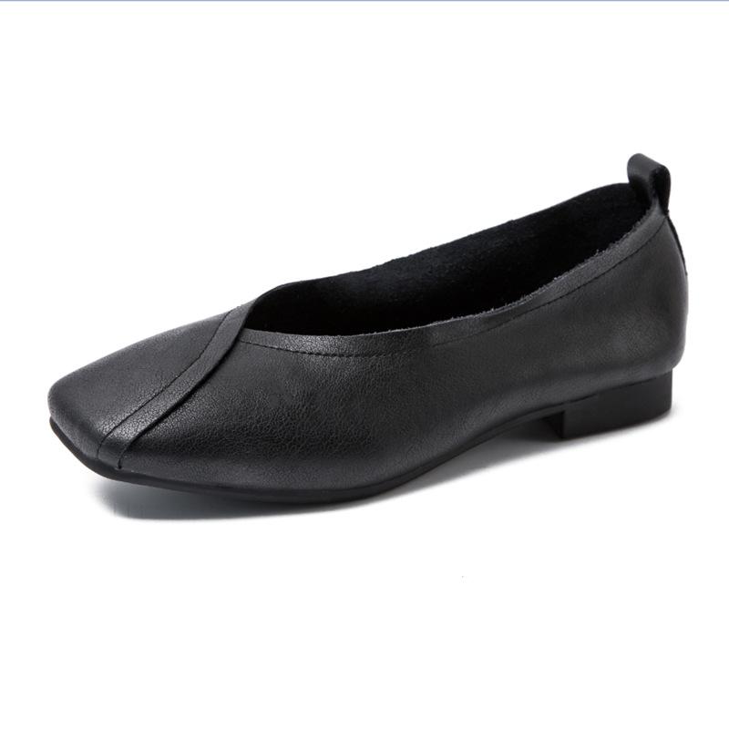 Fashion AIYUQI Flat Shoes  2025 New Autumn Genuine Leather Women Flat Shoes Onon-slip Plus Size 35-43 Women Casual Shoes