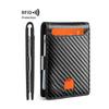 Rfid Blocking Carbon Fiber Men Wallets Short Leather ID Credit Card Holder Case Purse for Men Fols Large Capacity Wallet