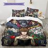 Death Note Pattern Bedding Quilt Set Quilt Cover Pillowcase Home Decoration Birthday Gift (1 * Duvet Cover + 2 * Pillowcase, Without Core)