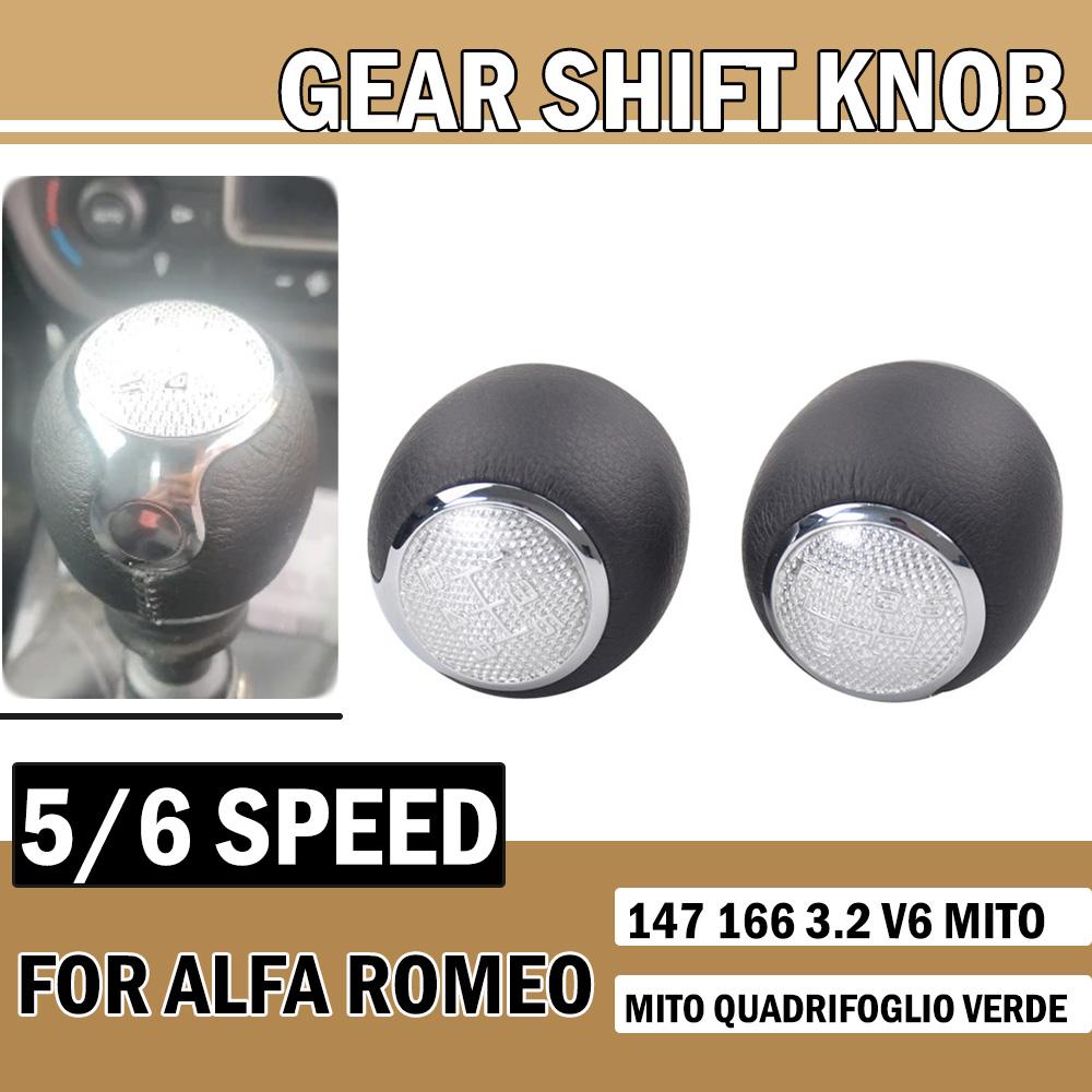 5/6 Speed Car Gear Shift Knob Lever Head Fit for Alfa Romeo Mito 2008 2009 2010 2011 2012 2013 2014 2015 2016 46313439