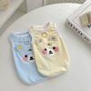 Traction Dog Clothes Spring and Autumn Star Bear Vest Medium and Large Dog Shiba Inu Corgi Home Outdoor Dog Clothes