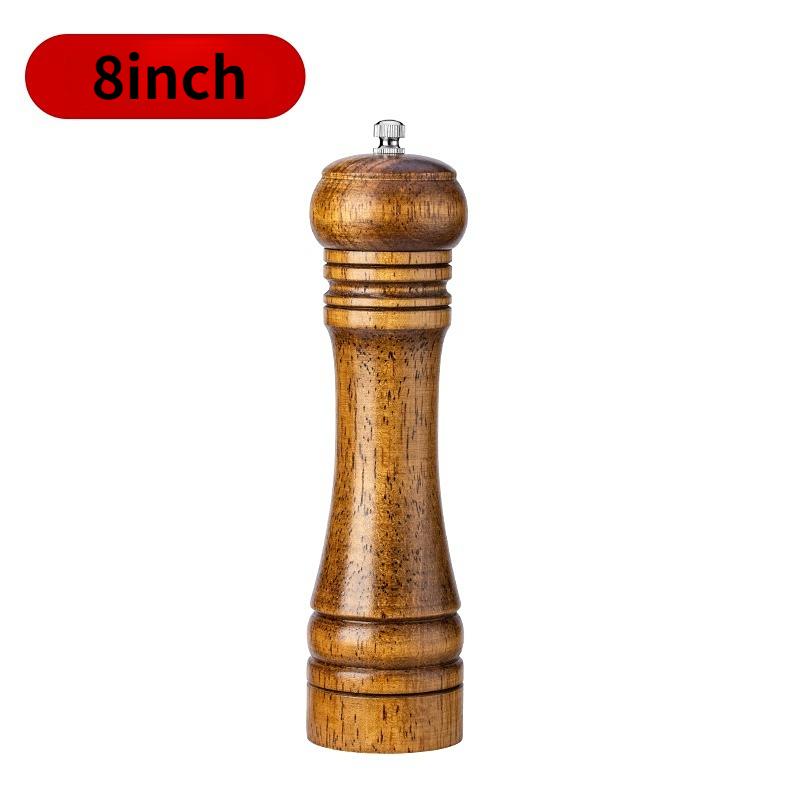 Hand Shake Pepper Grinder Kitchen Manual Solid Wood Pepper Black Pepper Mill Household Sea Salt Pepper Grinding Bottle