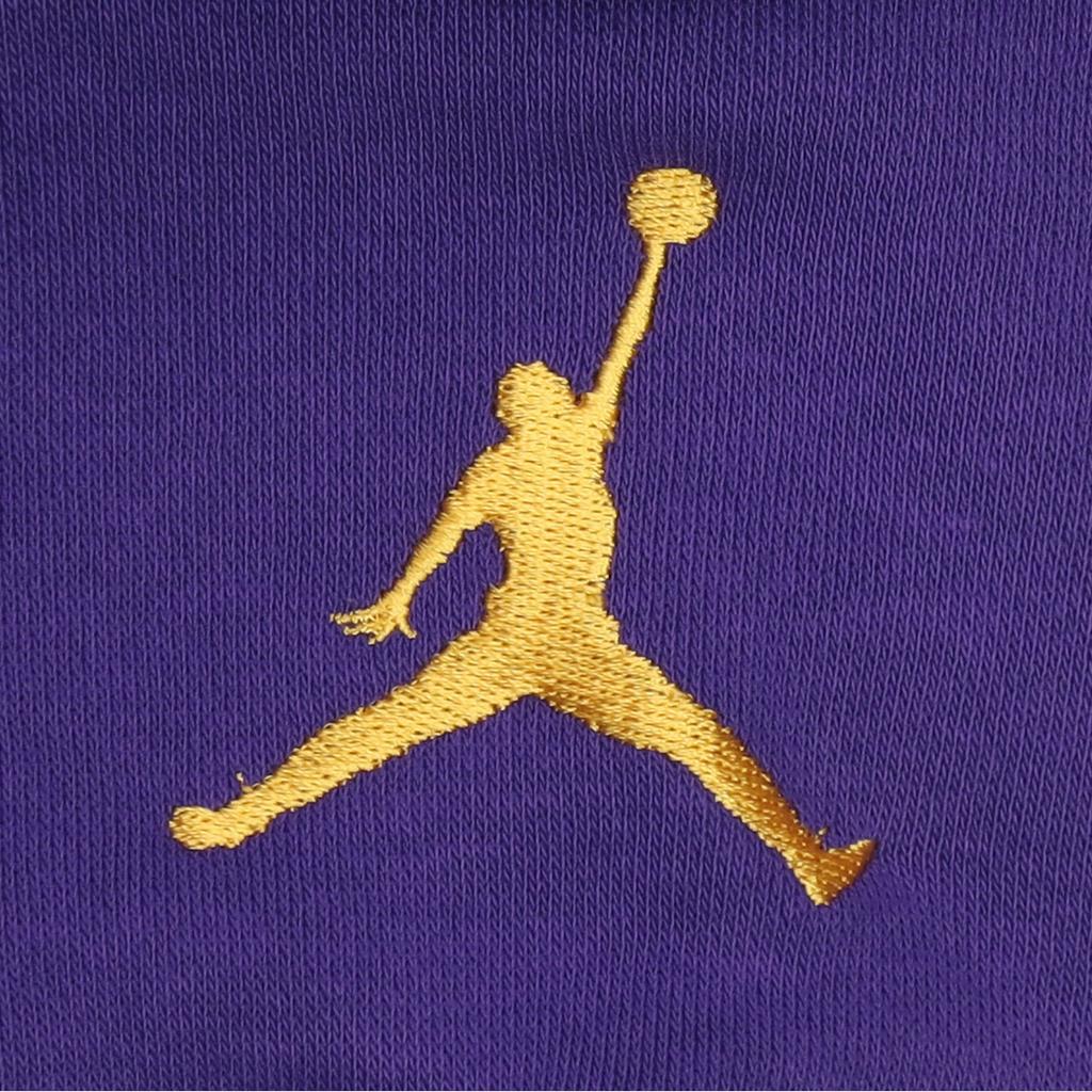 Jordan NBA Los Angeles Lakers Fleece-Lined Hoodie Jacket With Zipper Men Tops Purple DB1880-504
