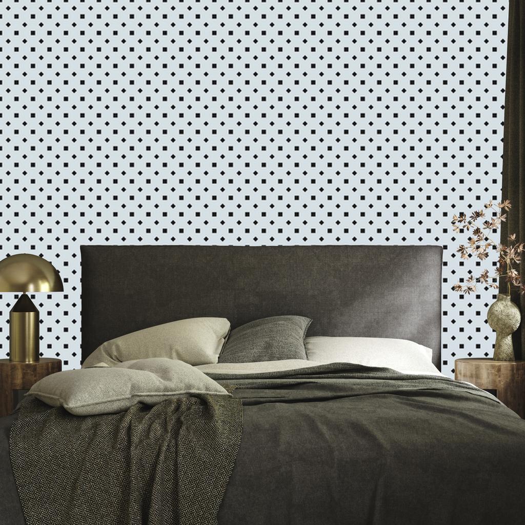 Light gray and gray dots wallpaper for living room and bedroom 50x1000