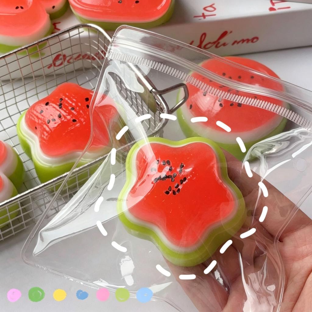 Random 5PCS Watermelon Series Squishy Blind Bag Soft Mud Decompression Toy