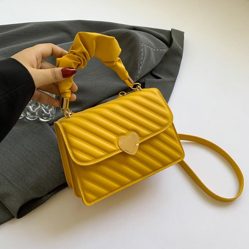 Minimalist Pu Small Square Bag For Daily Use With Shoulder Strap