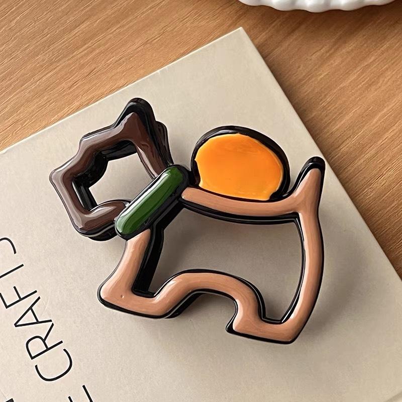 High-end temperament autumn and winter grab clip women's new simple and versatile back head hair shark clip hair clip headwear