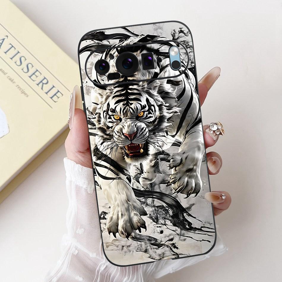 For Google Pixel 9 Pro 9A Pixel9 New Fashion Dusk Beach Painting Phone Case For Google Pixel9A 9 9Pro Black Silicone Soft Case