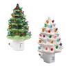 LED Christmas Mood Light Resin Bedside Lamp Christmas Tree Night Light  Bedroom