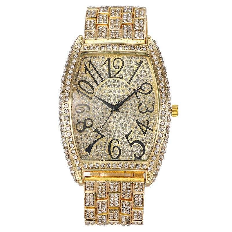 Hot Sale Digital Full Diamond Large Dial Ladies Watch Women's Watch Quartz Watch Ladies Watch Manufacturer