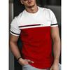 Summer Round Neck 3D MILAN Pattern Print Top Fashionable Casual Short Sleeved Men's T-shirts