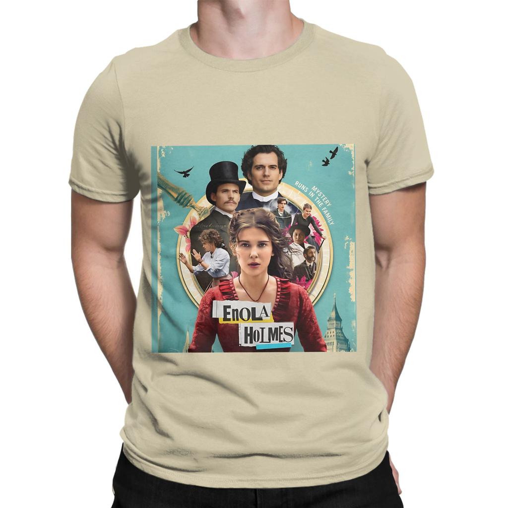 Die Enola Holmes Mysteries Offizielles Lustiges 100% Baumwolle T-Shirt Die Enola Holmes Mysteries Oberteile T-Shirts Für Unisex