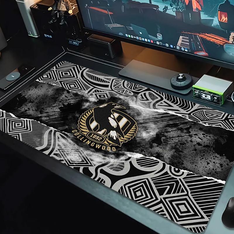 Collingwood Magpies Color Mouse Pad Large Gaming Table Cushion Non-slip Laptop Tablet Big Mousepad XXL Mat Mini PC Playmat With Lock edge