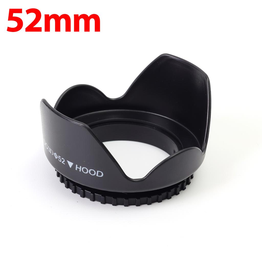 49/52/58/62/67mm Camera Lens Hoods with Protective Lens Cap for Canon Nikon Sony Universal DSLR Cameras Sunshade Lens Hood