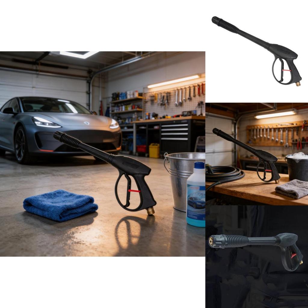 Durable Pressure Water Gun With Copper And Stainless Steel For Garden And Vehicle Cleaning