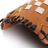 Zongsi Baseball Glove 9.5 Inches Softball Pitcher Catcher Kids Youth Adults Shock Absorption Left-Handed Brown