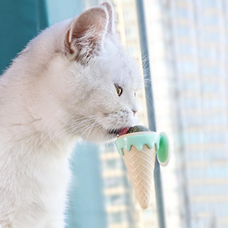 Cat Mint Ball Cat Licking Mocking Teeth Cleaning Self Hi Toy Ice Cream Edible Cat Pet Products