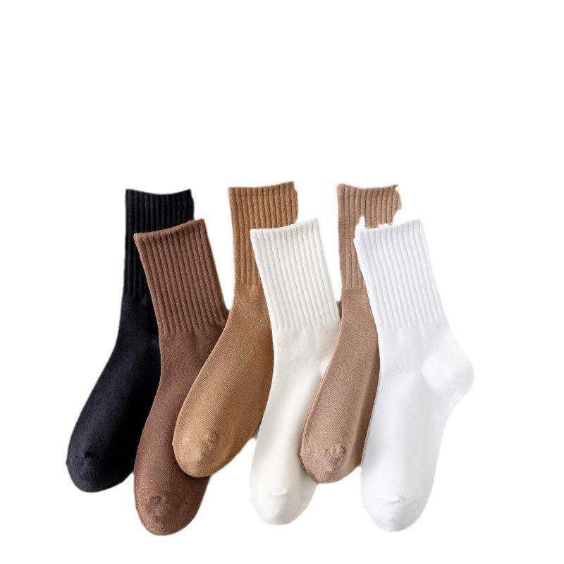 Women's Korean & Japanese Style Over-the-Knee Cotton Scrunched Socks for Spring, Autumn & Winter