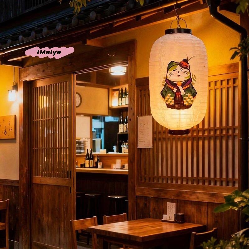 M-Japanese Lantern Hanging Paper Lanterns Art Decor For Sushi Restaurant, Izakaya, Wedding, Bistro, Parties 10 Inch Decorations