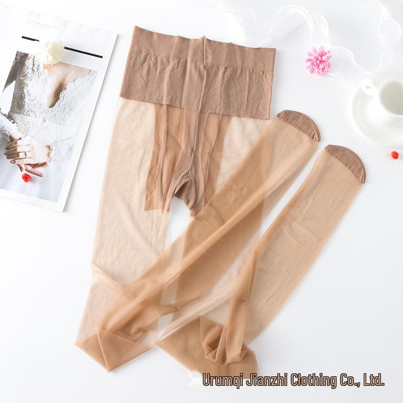 3D Ultra-Thin Sun Protection Silk Pantyhose with Tummy Control and Anti-Snagging