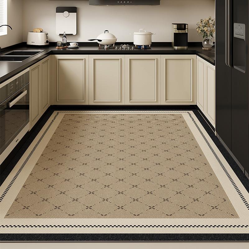 

Ковер для кухни Водонепроницаемый коврик для пола Большого размера ПВХ кожа Маслостойкий Нескользящий Коврик для ног Минималистичный Домашний декор Ковер 1pc 200x300cm