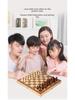 High-Quality Wooden Folding Chess Set for Students and Children
