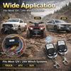 KIMISS Wireless Winch Remote Control Kit, 12V 24V Universal Winch Wireless Remote Control Switch Receiver Kit for Truck ATV SUV