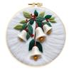 Christmas Needle Felting Kit Holiday Felt Painting Set for Beginners Starter Needle Felting DIY Craft Kit with Pad Needles Wool Decorative Frame