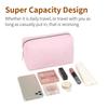 Corduroy Octagonal Winter Cosmetic Travel Bag - Large Capacity Toiletry Storage