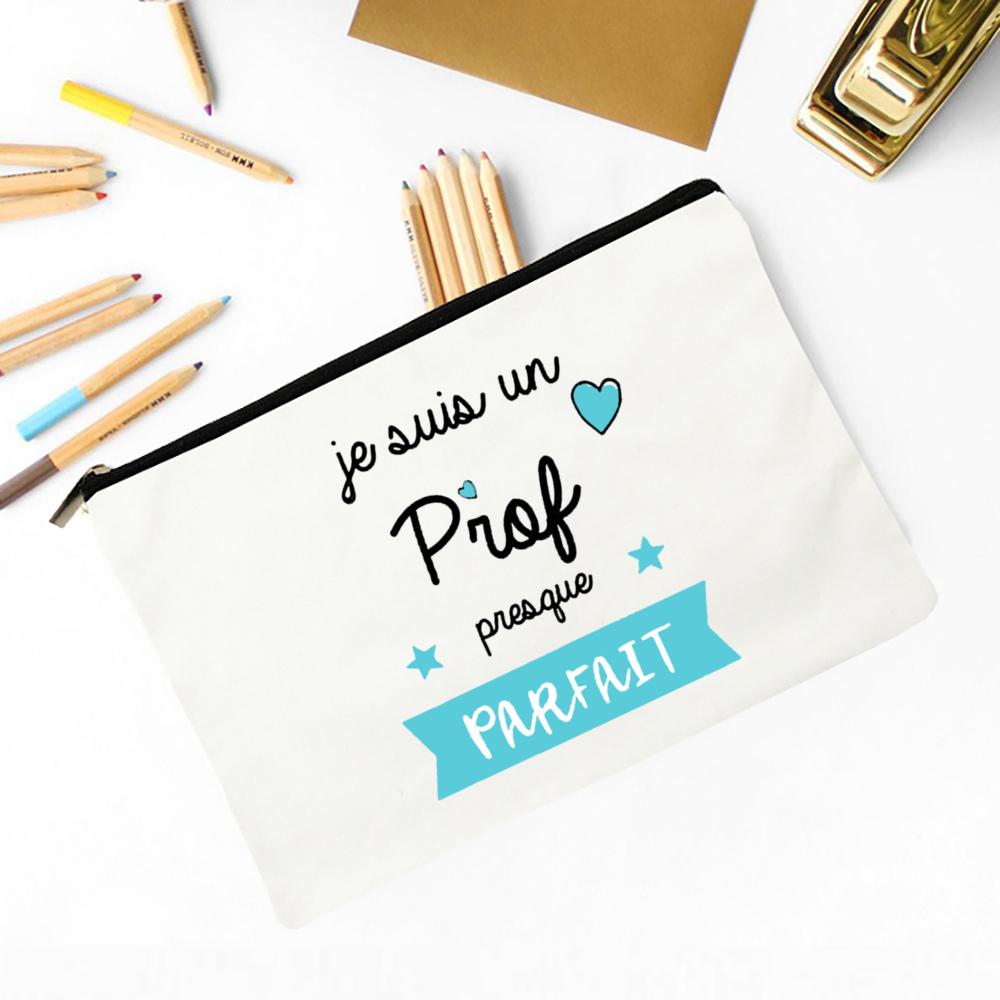 The Influence of Teacher Will Last for A Lifetime Print Makeup Bag Travel Toiletry Bag Pencil Case Stationery Bags Teachers Gift