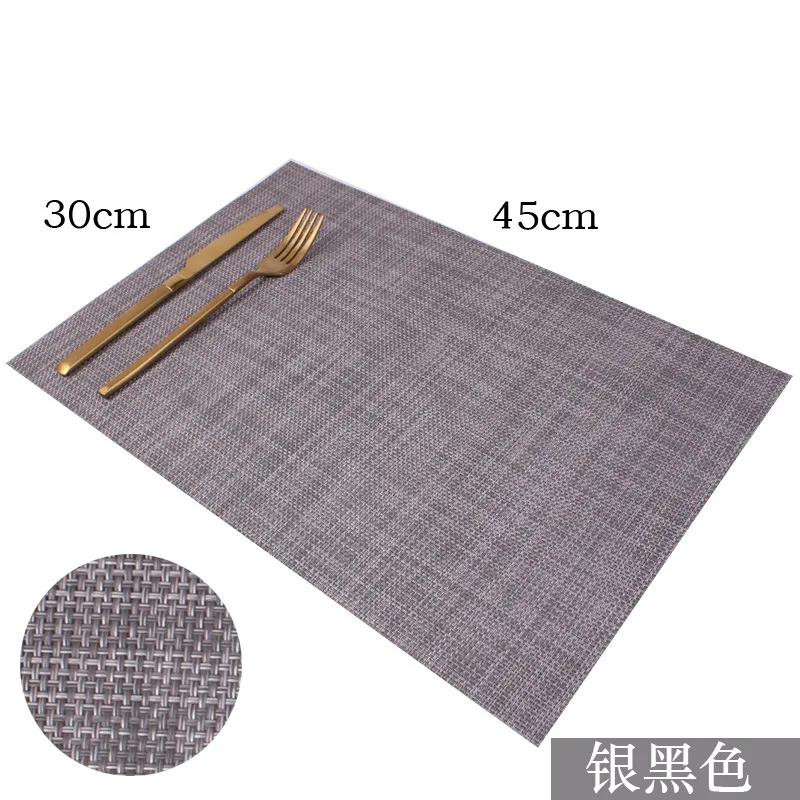 4 ks/sada Moderní Elegantní PVC Prostírání Podložka na Jídelní Stůl Kavárna Protiskluzové Horké Prostírání Podložka pod Mísu Podložka pod Hrnek Stolní Podtácky