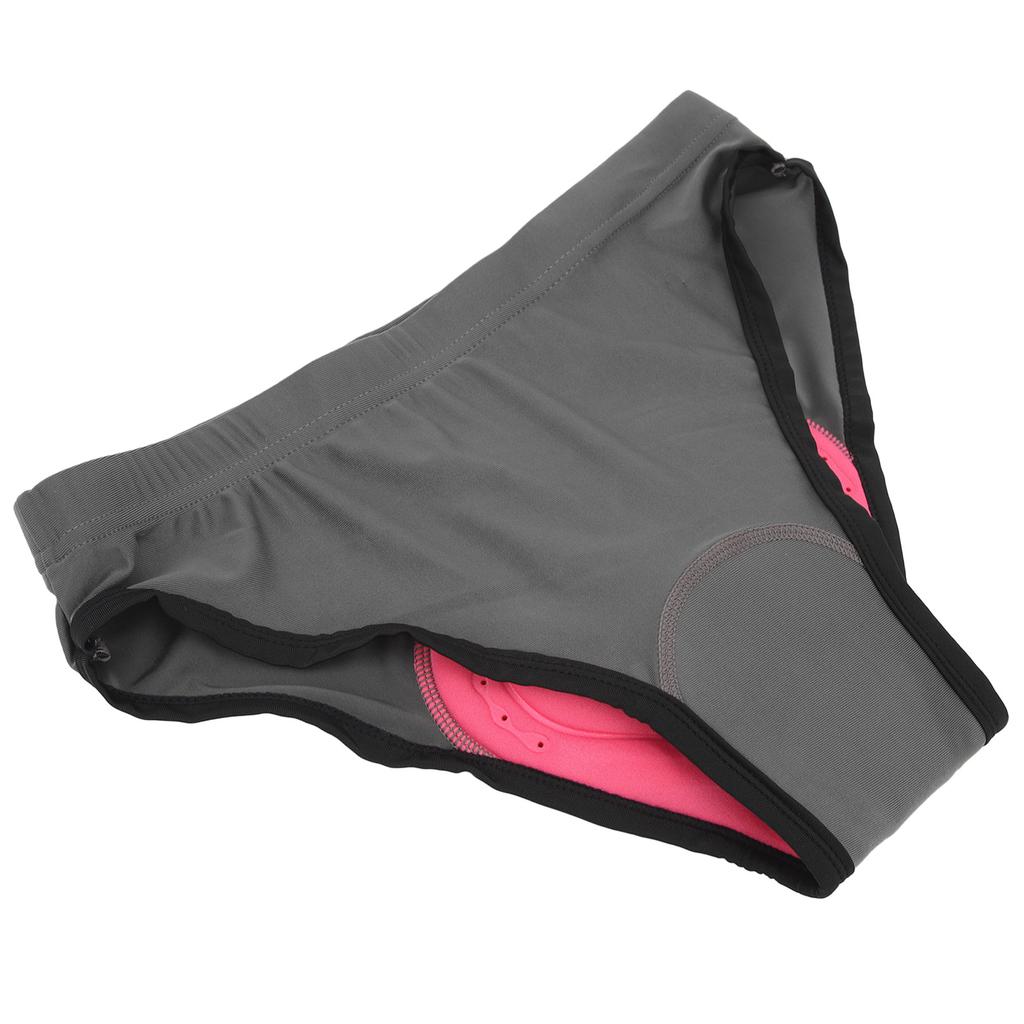 Women Cycling Underwear 3D Padded Bike Shorts Underwear Lightweight Quick Drying Women Bicycle Briefs Dark Grey XL