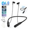 SOPPY Neckband Bluetooth 30 Hours of Continuous IPX4 Wireless Earbuds for Compatible with Android and iPhone Earphones, V6.0, Playback, Waterproof,